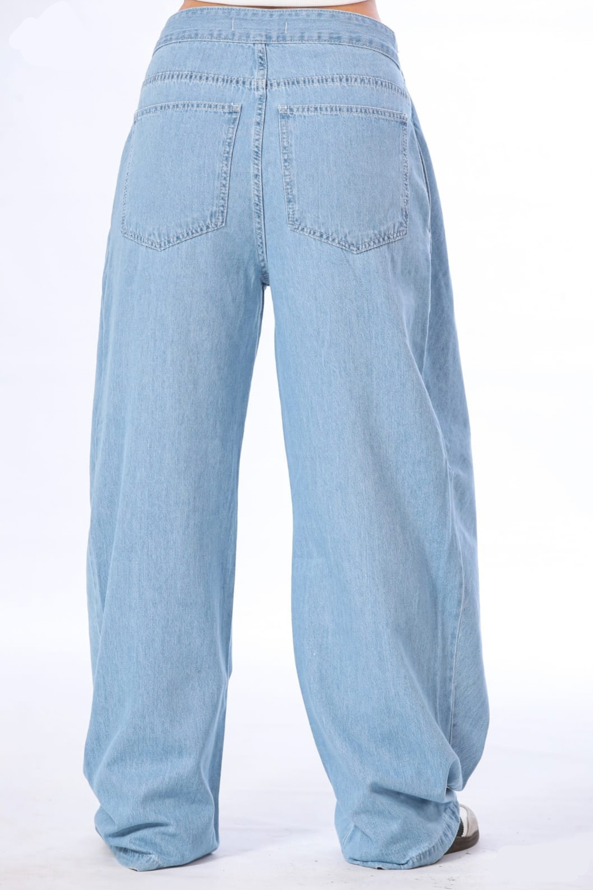 Layered Illusion Baggy Jeans - 11720