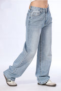 Scattered Crystal Baggy Jeans - 11723